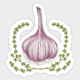 Garlic Geraldic Sticker